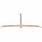 Ekena Millwork Bellingham Smooth Timber Gable Bracket, Douglas Fir, 72"W x 36"H x 1 1/2"D x 3 1/2"F, 12/12 Pitch GBW072X36X0204BEL00SDF - alternate 4